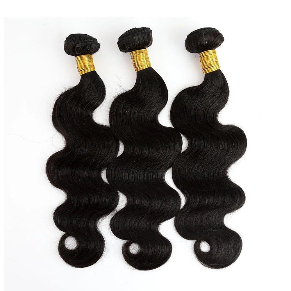 12A Echt Haar Bundels Body Wave Bundels Menselijk Haar 18 20 22 Inch Onbewerkt Braziliaans Virgin Haar Body Wave 3 Bundels Deals Steil Diep Golvend Echt Menselijk Haar Extensions Voor Zwarte Vrouwen Natuurlijk Zwart