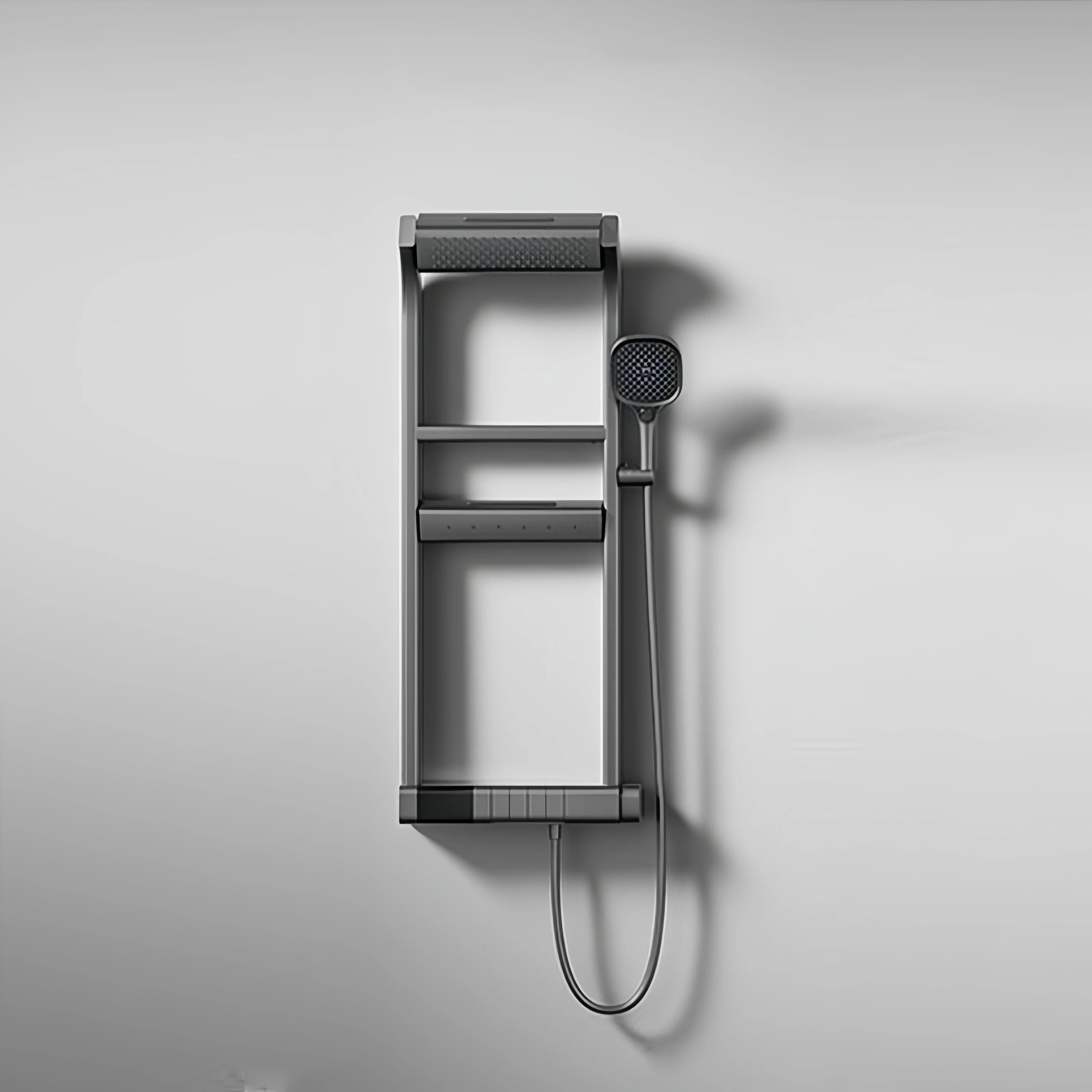 New Arrival Luxury Modern Single Handle Shower System Polished Chrome Thermostatic Faucets Rain Soft Jet Single Lever Ceramic