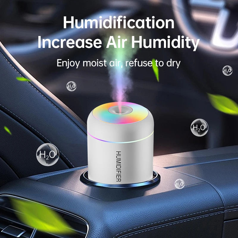 180ML Mini Luchtbevochtiger USB Elektrische Aroma Diffuser Essentiële Olie Luchtreiniger Aromatherapie Mist Maker Lichten Voor Auto Thuis Slaapkamer