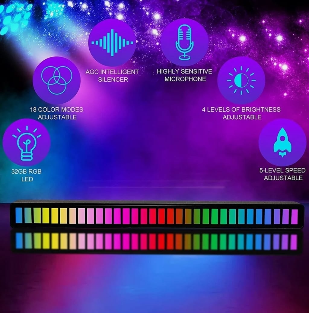 Dragon Sound Reactive Muzieklichtbalk 2 stuks verpakking