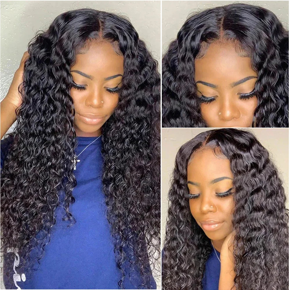 38 40Inch Deep Wave 13x6 Hd Lace Frontal Pruik Krullend Watergolf Menselijk Haar 5x5 Lace Front Braziliaanse Pruiken Voor Vrouwen Voorgeplukt